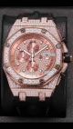 Replica AP Royal Oak Offshore Iced Out Chronograph Diamond Watch Yellow Gold (2)_th.jpg
